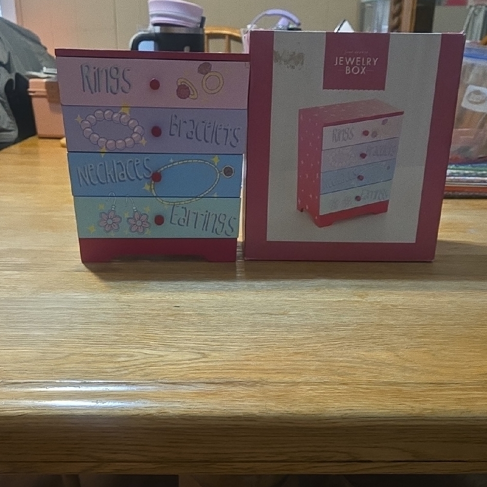 Kohl's Pink and Blue Jewelry Organizer